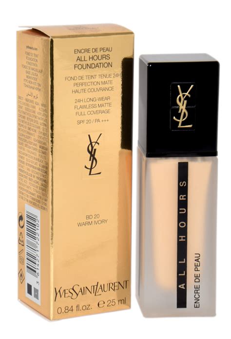 YSL BD20 Warm Ivory All Hours Full Coverage Matte Foundation 